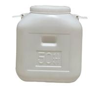 Qianly Robusto Bidone per La Raccolta Dell'acqua Piovana con Coperchio per Uso, 50l Corto