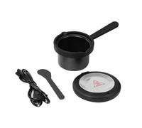 Qianly Scaldacera elettrico da 200 ml per la depilazione di, ideale per uso domestico e professionale in salone, Nero