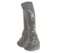 Qianly Scaldamuscoli da Pattinaggio da Donna in Maglia, Leggings con Protezione Termica, Calzini Elastici sopra Stivali, Coprigambe Antiscivolo per L', Grigio Medio