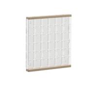 Qianly Scatola Espositiva in Acrilico Multifunzionale Organizer con Scomparti a Griglia Salvaspazio Contenitore Espositivo per Collezionisti, 45x45mm, 36 Griglie