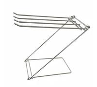 Qianly Scolapiatti Acciaio Inossidabile Porta Strofinacci Supporto Portasciugamani Stand Deumidificante Ventilato Pieghevole per Cucina Bancone Adatto per, Rotondo Senza Cappuccio
