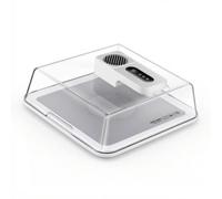 Qianly Scongelatore Rapido con Coperchio Vassoio di Scongelamento Rapido Portatile Piastra per Cucina, Bianco, Moderno