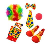 Qianly Set di 6 Costumi da Clown, bomboniere, Costumi da per Eventi Festivi di Carnevale