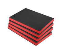 Qianly Set di Inserti in Schiuma per Cassetta Degli Attrezzi, 4 Pezzi in Polietilene, 40cmx30cmx2.5 Cm