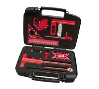 Qianly Set di Righelli per Falegnameria Attrezzo per Tracciare Misuratore E a T Multiuso per Giunzioni Accurate Adatto per Progetti Fai Da Te E, 9 Pezzi