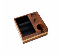 Qianly Set Pressa Caffè Legno Multifunzionale Box Battifondi Caffè Legno Slot Multipli Supporto Portafiltro 58 Mm per Professionisti Del, Casa