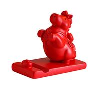 Qianly Statua di Cavallo, Decorazione per Il Capodanno Cinese 2026, Supporto per Telefono da Scrivania, Decorazione Feng Shui per Tavolo, Rosso