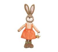 Qianly Statuetta Decorativa a Forma : Un Grazioso Pasquale in Poliestere, Regolabile in Altezza, Ideale Come Decorazione P, Orangina