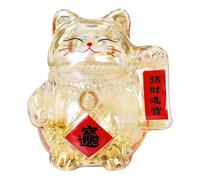 Qianly Statuetta Salvadanaio a Forma di, Versatile E Robusta, da Posizionare su Un Tavolo, Ideale per Bambini, Gold L