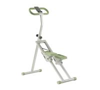 Qianly Stepper Verticale con Manubrio Salvaspazio Stepper con Manubrio Basso Impatto Climbing Machine Contatore per Palestra Domestica, Verde