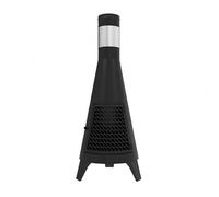 Qianly Stufa a Forma di Cono Alta Metallo Stufa da Esterno da Esterno Resistente Al Calore Braciere con Rete per Giardino