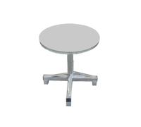Qianly Supporto con Piatto Girevole Professionale Piattaforma Rotante in Acciaio Inox Resistente Ruggine Rastrelliera per Modellisti, Diametro 50cm Altezza 80cm