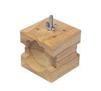 Qianly Supporto in Legno con Vite Regolabile Morsa da Gioielliere Preciso Attrezzo per Hobbisti, Riparazione Orologi, Piccolo