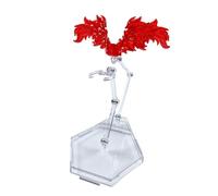 Qianly Supporto per Action Figure Invisibile | Espositore con Struttura Trasparente, Stabile, Supporto con di Sostegno, per Vetrina, Collezionisti, Rosso