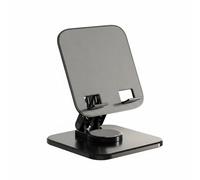 Qianly Supporto Telescopico per Telefono e Tablet Compatibilità Universale Porta Cellulare Tavolo Pieghevole Antiscivolo Base Girevole per Cellulare, Nero, B-360 Rotazione