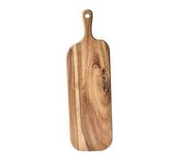 Qianly Tagliere Da Cucina Piatto Da Portata Ceppo Da Macellaio Tavola per Ortaggi Asse per Pane con Maniglia Integrata Adatto per La Preparazione E Il Servi, 41 Cm X 12 Cm X 1.5