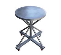 Qianly Tavolo da Spruzzo con Ruote a 360° Piattaforma Girevole in Metallo Supporto per Verniciatori, Artigiani, Carrozzeria, Officina, Laboratorio, Diametro 50, Altezza 80 Con Ruote