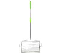 Qianly Tennis Ball Collector Rullo Raccoglitore Palline Manico Telescopico Acciaio Inox Facile Trasporto Adatto a Allenatori Club Giocatori Campo Sportivo, L
