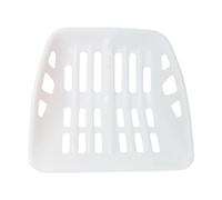 Qianly Testa di Pala Paletta per Grano Scavatrice per Neve E Raccoglitore per Foglie Leggera E Maneggevole con Design Inclinato Adatto per Giardino E Raccolt, Bianco