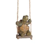 Qianly Testuggine Altalena | Decorazione per Piante e Rami, Ornamento a Forma di Testuggine, Simpatico, Statuetta Appesa, Cortile, Patio