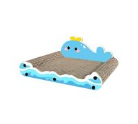 Qianly Tiragraffi per Gatti Graffiatoio Letto Nido per Gattini Protezione Mobili in Carta Ondulata MDF Durevole Adatto per Dormire Giocare Gatti Piccoli Casa, Style B