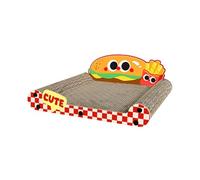 Qianly Tiragraffi per Gatti Graffiatoio Letto Nido per Gattini Protezione Mobili in Carta Ondulata MDF Durevole Adatto per Dormire Giocare Gatti Piccoli Casa, Style D