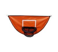 Qianly Trampolino Canestro da Basket Facile Installazione Telaio da Basket Accessori per Tutte Le età, Orangina
