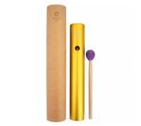 Qianly Tubo Musicale Bambini Cilindro a Percussione Barra Risonante in Alluminio Strumento Ritmico da Tavolo Risposta Chiara Agli Impatti con Mazzuolo in, Giallo