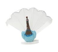 Qianly Vaso a Pavone Vaso Decorativo Contenitore per Piante Piccole Portavaso da Giardino in Resina Lavorata a Mano Adatto per Cortile Prato E Ambienti Inte, Blu