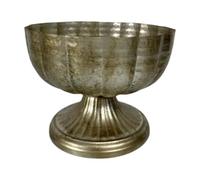 Qianly Vaso Decorativo Fioriera Vintage Vaso Centrotavola Portafiori Ciotola a Coppa in Finitura Elegante Adatto per Camera Da Letto Hotel E, 20x16cm