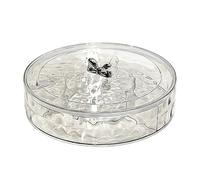 Qianly Vassoio Da Portata con Coperchio E Scomparti, Organizer per Piatti per Snack Dolci E Secchi, Materiale PP, Adatto per Riunioni, Cucina E, 1 Livello