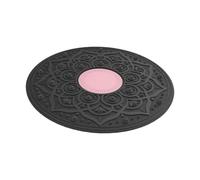 Qianly Wobble Balance Board per Rafforzamento Muscoli Tavola Core Training Rotabile Piastra Esercizi Stabilità Attrezzo Ginnico Equilibrio Materiale PP Adatt, Rosa