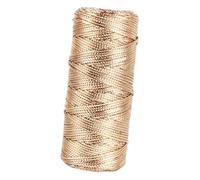 Qianly Wrapping Twine String Durevole Cordoncino Decorativo per Bouquet Filo per Pacchi Regalo Accessorio Creativo Poliestere Adatto per Confezioni Regalo La, Oro dello Champagne