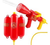 Qianly Zaino da Pompiere con Serbatoio E Tubo per Giochi Acquatici, Ideale Come Bomboniere per Feste in Piscina in Giardino.