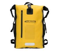 Qianly Zaino Impermeabile da Zaino Roll-Top Resistente Borsa per Viaggiatori, Escursionisti, Trekking, Sportivo/Casual, Array, Giallo