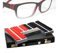 QIANMEI Montatura per Lenti di Prova ottiche Set di lenti di prova ottiche da 266 pezzi, attrezzatura for optometria for test della vista, montature in plastica, con scatola di sicurezza in alluminio