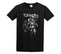 Qianqianzhi Casualties Chaos Sound Casual Graphic Top Printed Shirt Short Sleeve Tee Mens T Shirt Black S