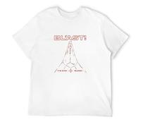 Qianqianzhi Men's Blast! Its in My Blood T-Shirts White M
