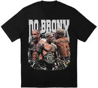 Qianqianzhi Men's Charles Oliveira Do Bronx Men Black T-Shirts Black L