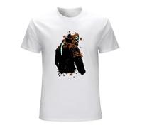 Qianqianzhi Men's Dead Space 3 Black T-Shirts White M