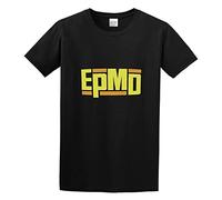 Qianqianzhi Men's EPMD Logo Old School York City Hip Hop Strictly Business T-Shirts Black 3XL