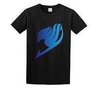Qianqianzhi Men's Fairy Tail Logo T-Shirts Black XXL