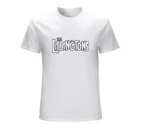 Qianqianzhi Men's Lillingtons-Logo Punk Custom Tees Oversized Men T-Shirts White XL
