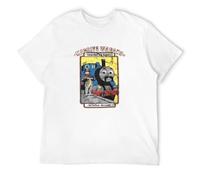 Qianqianzhi Men's Massive Wagons 'Tom Tank' T-Shirts White M