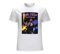 Qianqianzhi Men's Randy Watson Sexual Chocolate Coming To America Movie T-Shirts White L