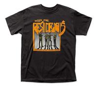 Qianqianzhi Men's Residents Meet The Residents Adult Tee Casual T Shirt Print Tops Black M