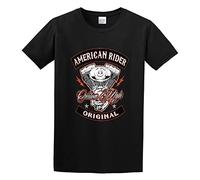 Qianqianzhi Men's Rider Custom Made Motorcycle Route T-Shirts Black 3XL