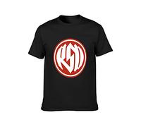 Qianqianzhi Men's RSD Roland Sands Design 1 Letter Printing T-Shirts Black M