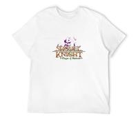 Qianqianzhi Men's Shovel Knight Plague of Shadows Press Kit T-Shirts White L