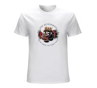 Qianqianzhi Men's Steve Vai 'Passion And Warfare' T-Shirts White L